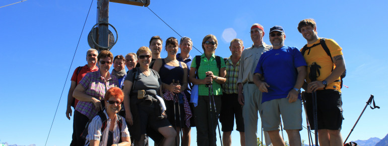 Wanderung mit den Gästen