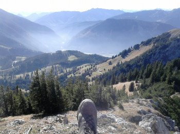 Pause mit Blick ins Ursprungstal