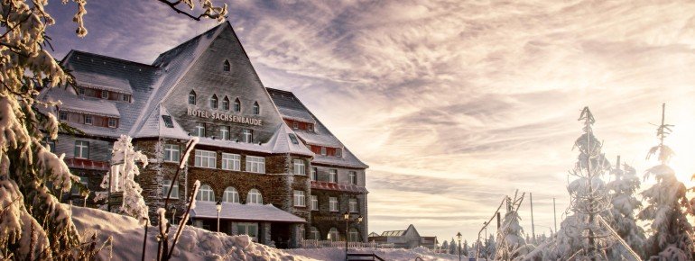 Relaxhotel Sachsenbaude im Winter