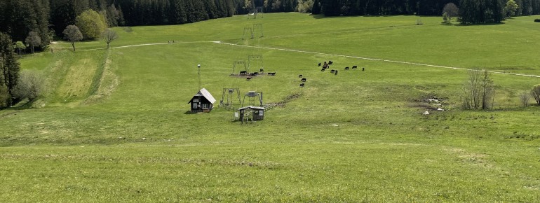 Skilift Dobel Schönwald im Sommer