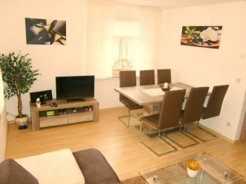 Essbereich im Wohnzimmer