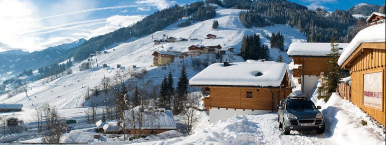 Blick auf die Skipiste