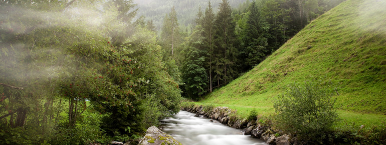 Die "Wilden Wasser" im Untertal sieht man hier auf einen ruhigen Abschnitt.