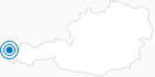Ski Resort Damüls Mellau in the Bregenz Forest: Position on map