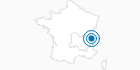 Ski Resort Combloux – Megève – St Gervais (Evasion Mont Blanc) in Savoy: Position on map