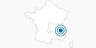 Ski Resort Chamrousse in Isère: Position on map