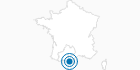 Ski Resort Les Angles in the Pyrenees: Position on map