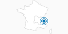 Ski Resort Les Sybelles in Savoy: Position on map