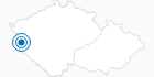 Ski Resort Primda Pfraumberg in the Šumava National Park: Position on map