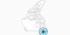 Skigebiet Mont Farlagne in Südost-New Brunswick: Position auf der Karte