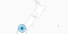 Skigebiet Treble Cone in Zentral-Otago: Position auf der Karte