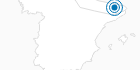 Ski Resort Masella - La Molina (Alp2500) in the Spain Pyrenees: Position on map