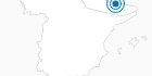 Ski Resort Baqueira Beret in the Spain Pyrenees: Position on map