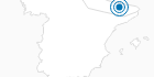 Ski Resort Port Aine in the Spain Pyrenees: Position on map