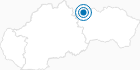 Ski Resort Zdiar in the Slovak Upper Tatra: Position on map