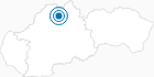 Ski Resort Vrátna in the Mala Fatra: Position on map