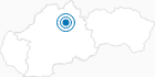 Ski Resort Ruzomberok in the Velka Fatra: Position on map