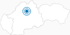 Ski Resort Jasenska Dolina in the Velka Fatra: Position on map