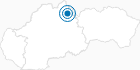 Ski Resort Zuberec Janovky in the Western Tatra: Position on map