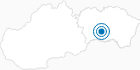 Ski Resort Kojsovska Hola in the Region Kosice and its environs: Position on map