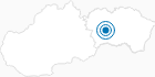 Ski Resort Poracska dolina in the Region Kosice and its environs: Position on map