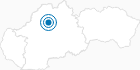 Ski Resort Snowland Valcianska doline in the Mala Fatra: Position on map