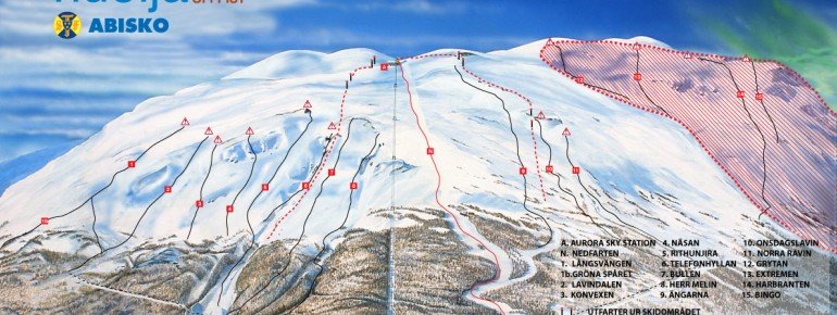 Trail Map Abisko Nuolja