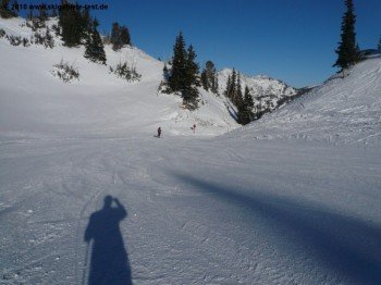 Easy terrain at the "Sunnyside lifts"