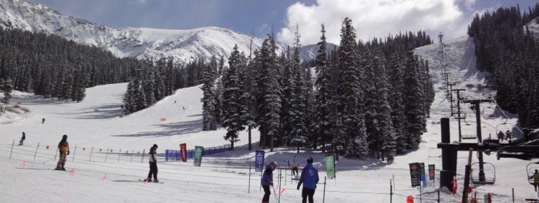 View of the lower bits of the easy runs Wrangler and Sundance.