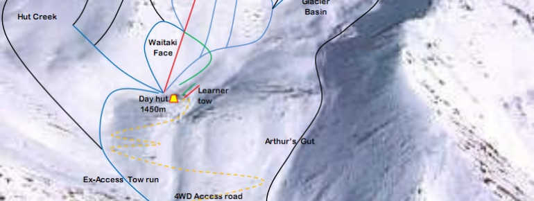 Trail Map Awakino Ski Area