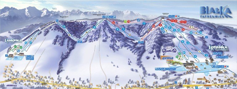 Trail Map Bialka Tatrzanska