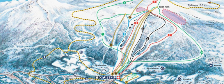 Trail Map Bjorli