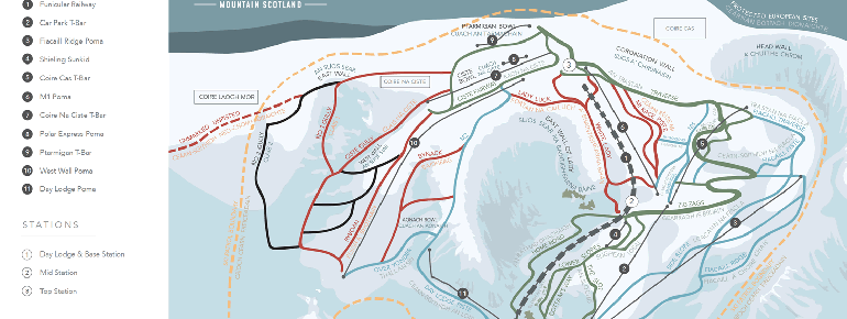 Trail Map Cairngorm Mountain