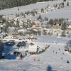 The downhill run has a medium degree of difficulty.