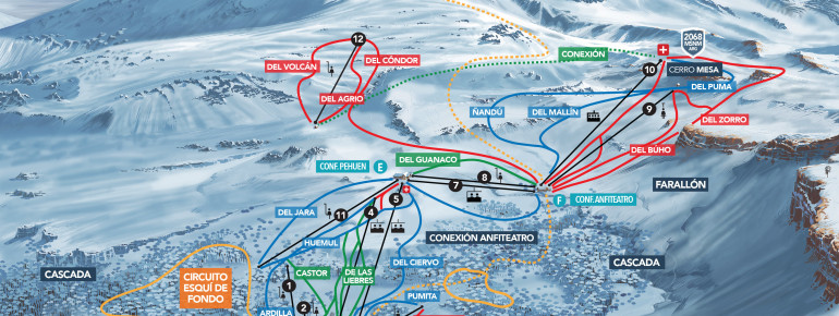 Trail Map Caviahue