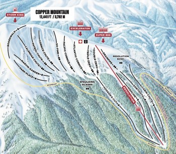 Trail map Spaulding Bowl