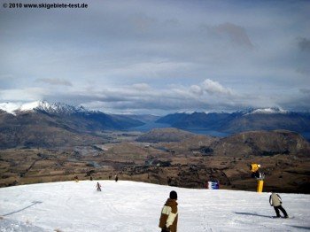 Panorama at the mountain station of the Coronet Express Quad.