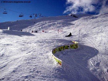 Rail in Coronet Peak's terrain park.