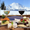 A meal is twice as delicious with such a backdrop.