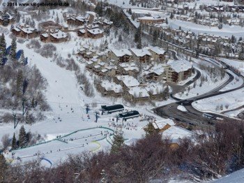 Ski school at the Snow Park Lodge