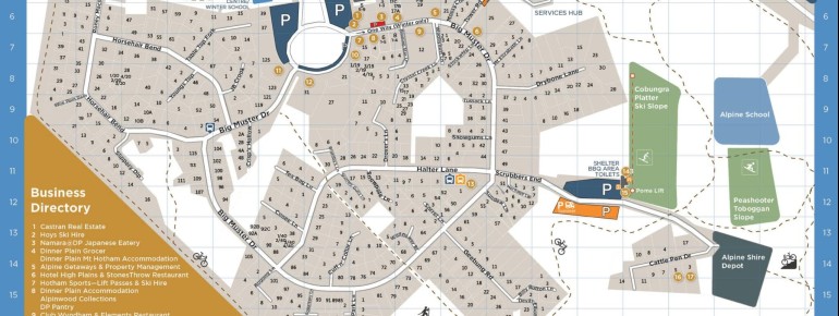 Slope Map Dinner Plain