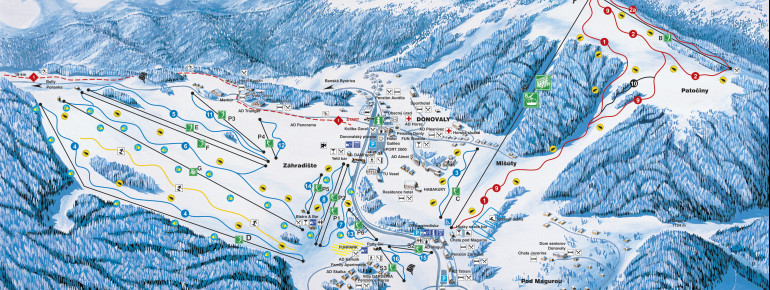 Trail Map PARK SNOW Donovaly