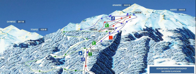 Trail Map Elatochori - Katerini