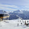 At Pra Loup, 6-person chair Peguieou takes you up the mountain.
