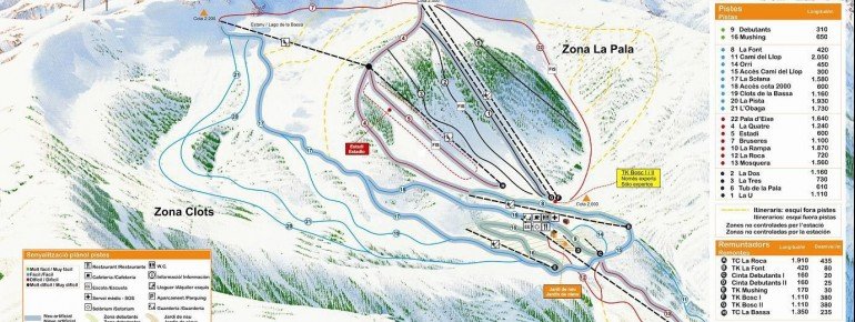 Trail Map Espot Esqui