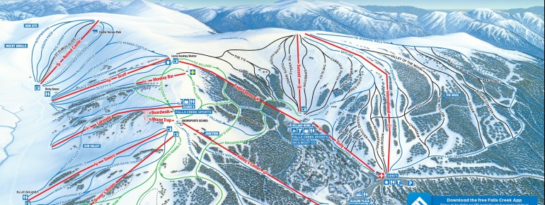 Slope Map Falls Creek