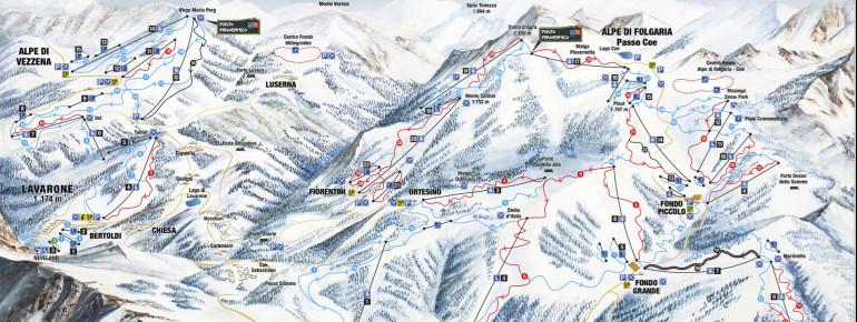 Trail Map Folgaria – Lavarone (Alpe Cimbra)