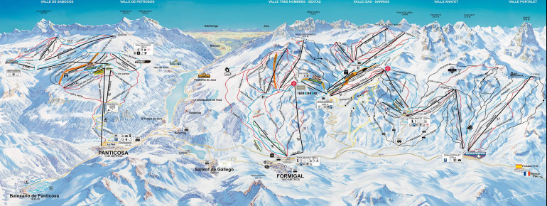 Trail map Formigal Panticosa
