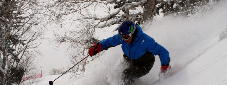 The resort gets around 9 meters of powder snow every year.