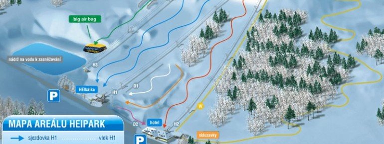 Trail Map HEI park Tosovice